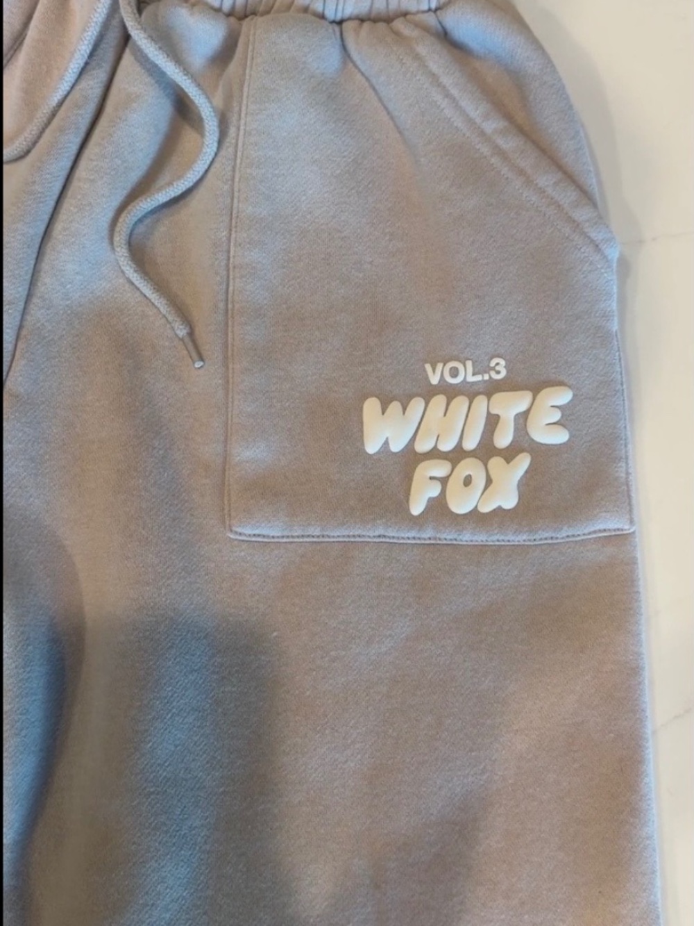 White Fox Grey Sweatpants - Picture 2 of 2